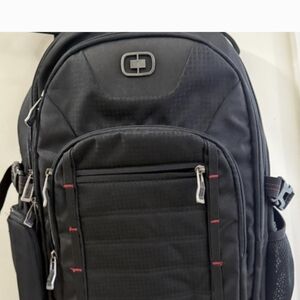 OGIO Black Men's Backpack with Subtle Red Accents